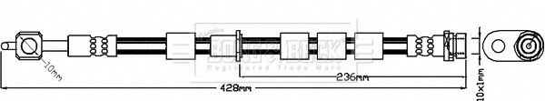 BORG & BECK Тормозной шланг BBH8377